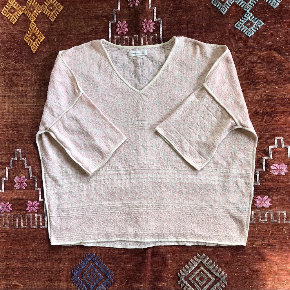Isabel Marant Etoile Pink Embroidered Top